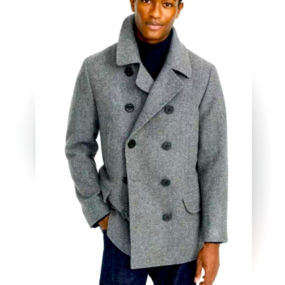 J. Crew Charcoal Pea Coat